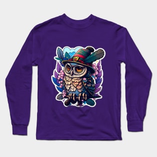 Vintage Cute Owl Long Sleeve T-Shirt